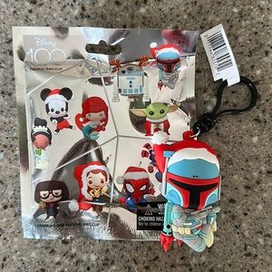 Disney 100 Figural bag clip Holiday Boba Fett